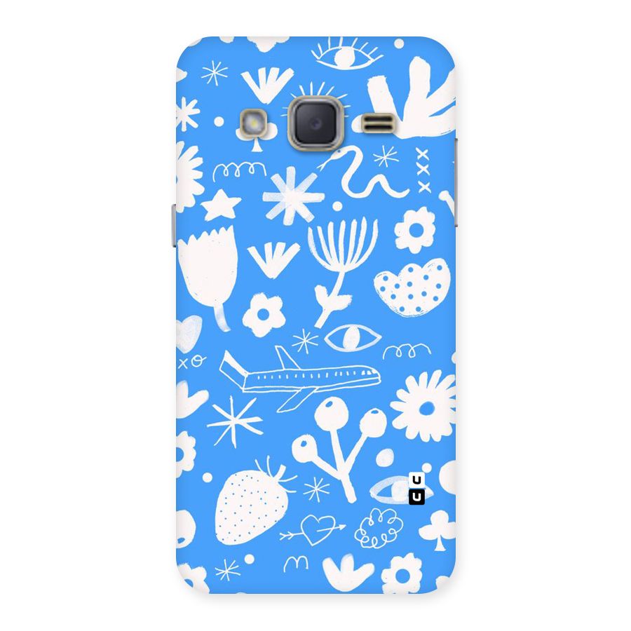 Space Blue Pattern Back Case for Galaxy J2
