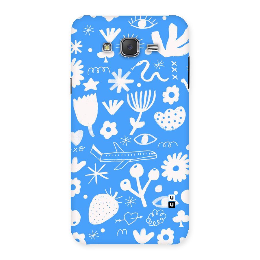 Space Blue Pattern Back Case for Galaxy J7