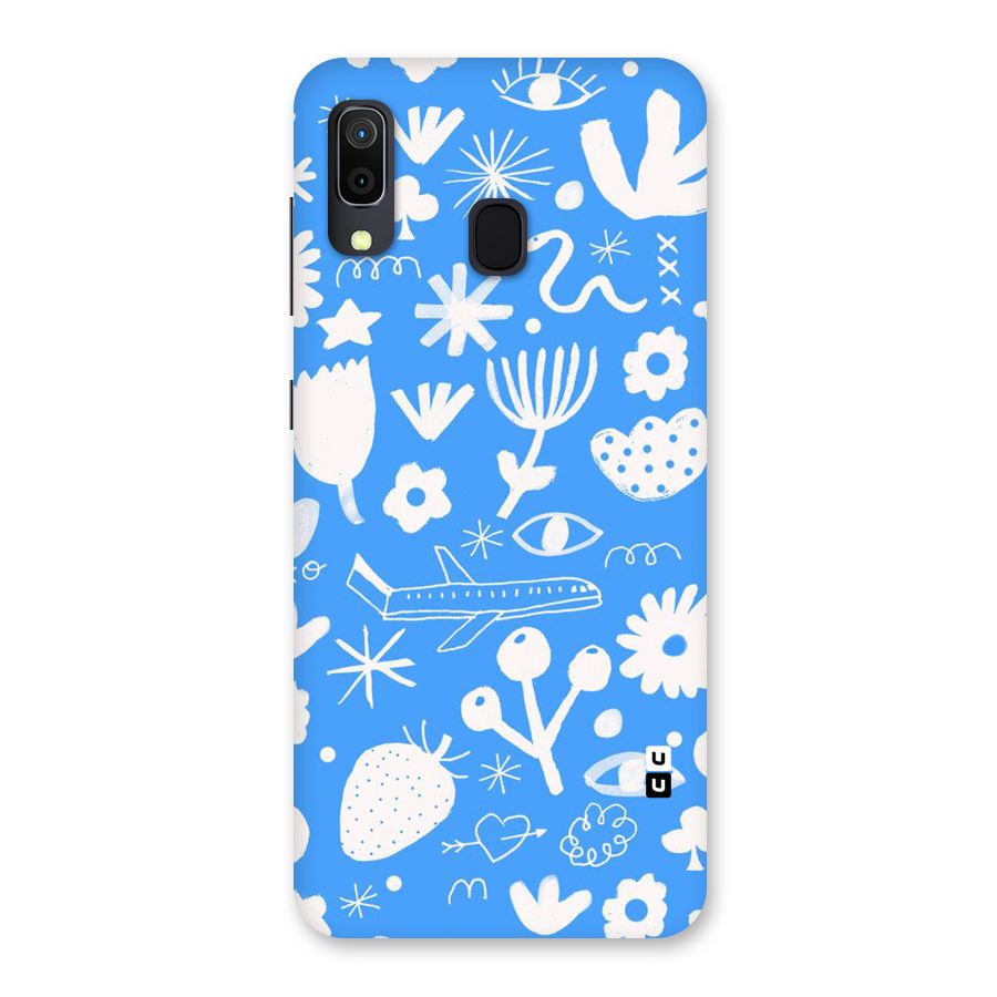 Space Blue Pattern Back Case for Galaxy M10s