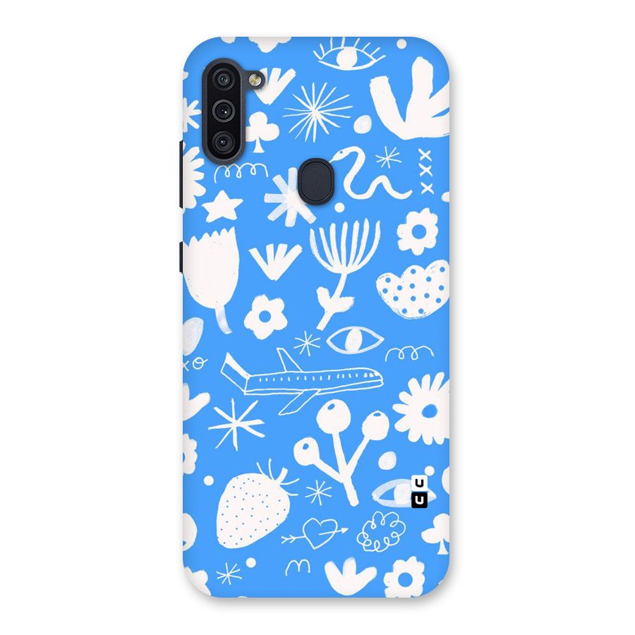 Space Blue Pattern Back Case for Galaxy M11