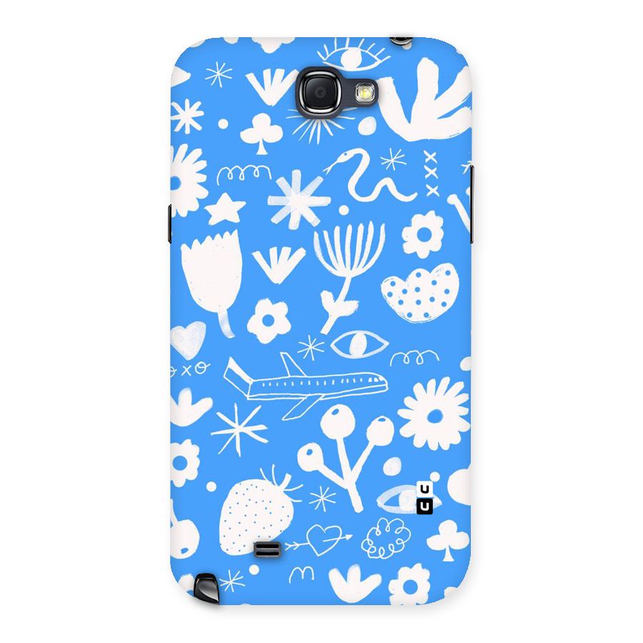 Space Blue Pattern Back Case for Galaxy Note 2
