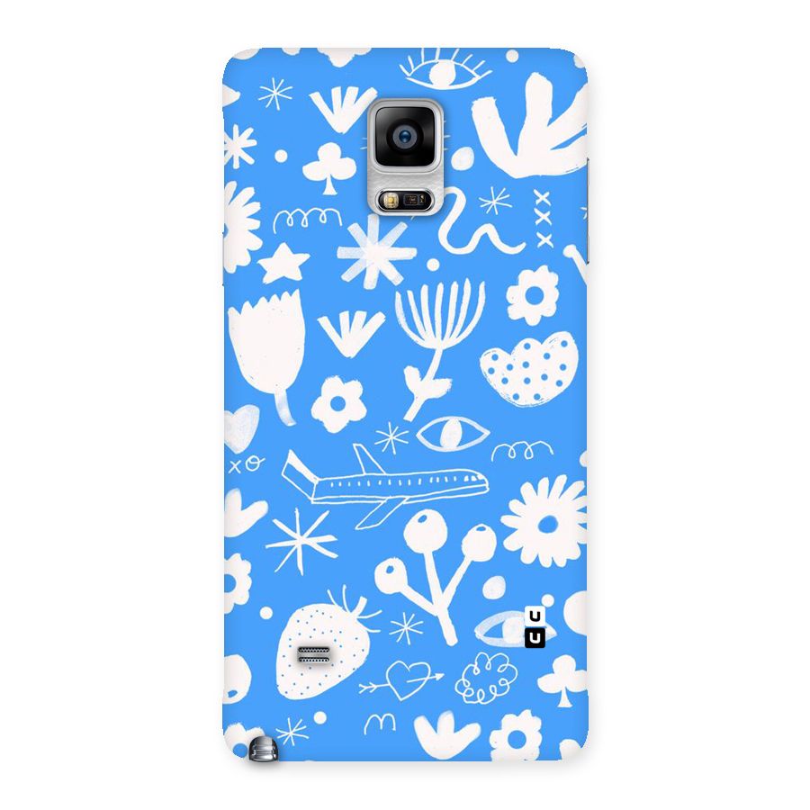 Space Blue Pattern Back Case for Galaxy Note 4