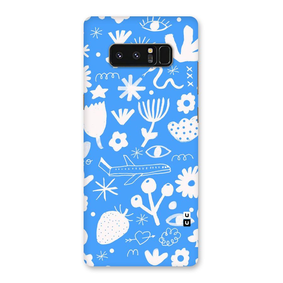 Space Blue Pattern Back Case for Galaxy Note 8