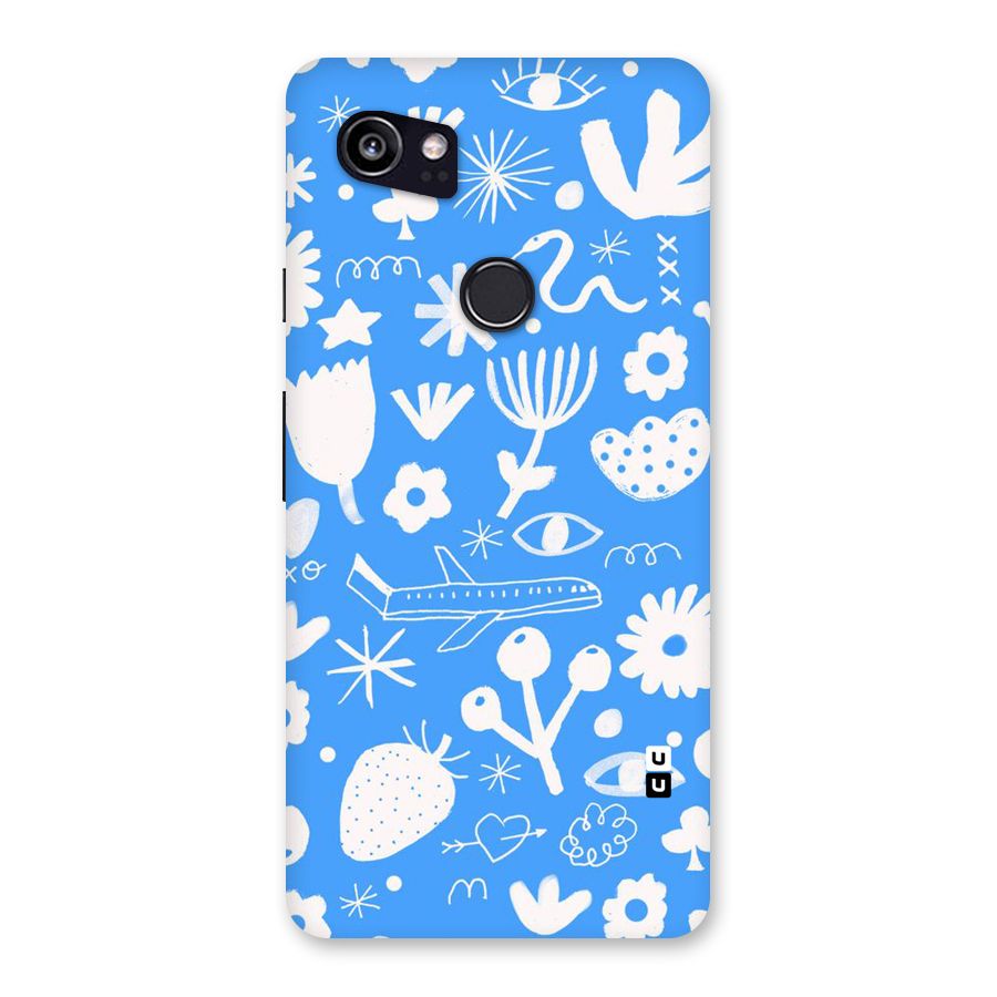 Space Blue Pattern Back Case for Google Pixel 2 XL