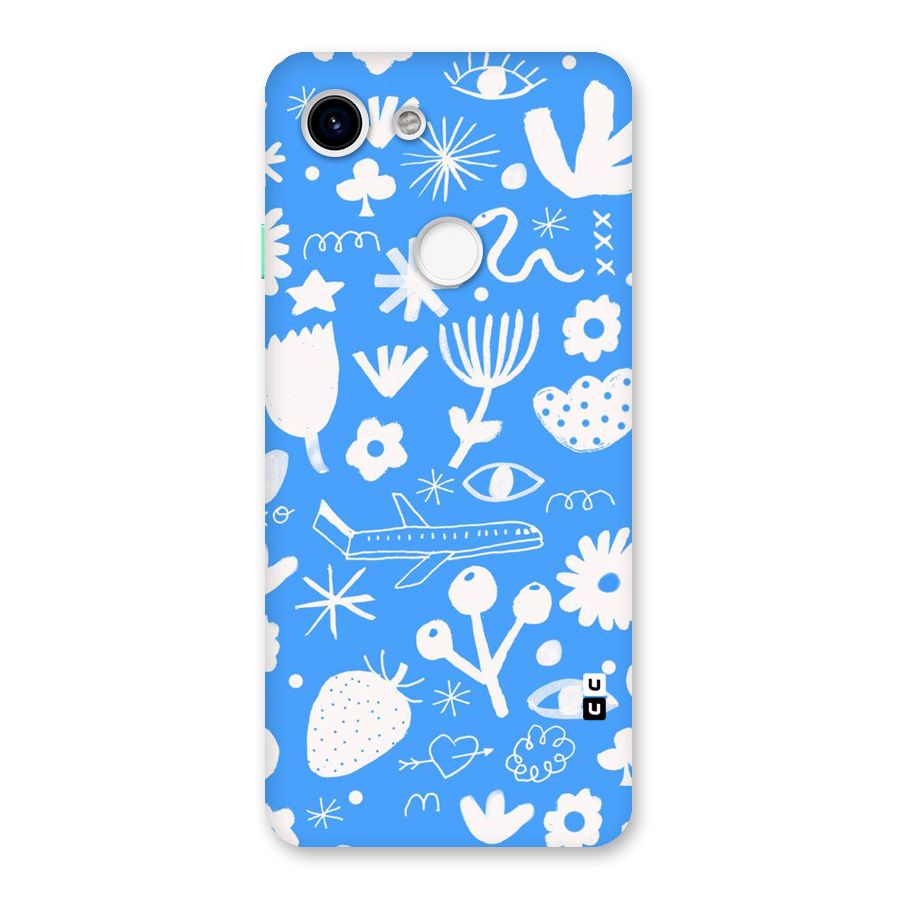 Space Blue Pattern Back Case for Google Pixel 3