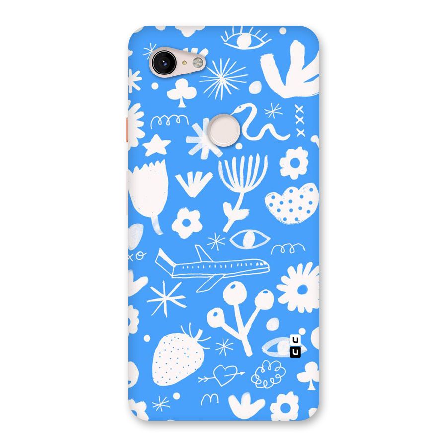 Space Blue Pattern Back Case for Google Pixel 3 XL