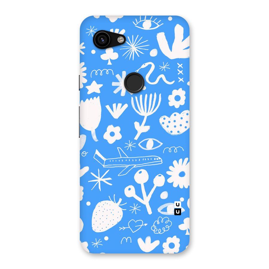 Space Blue Pattern Back Case for Google Pixel 3a