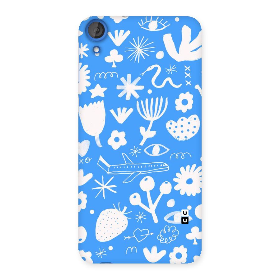 Space Blue Pattern Back Case for HTC Desire 820