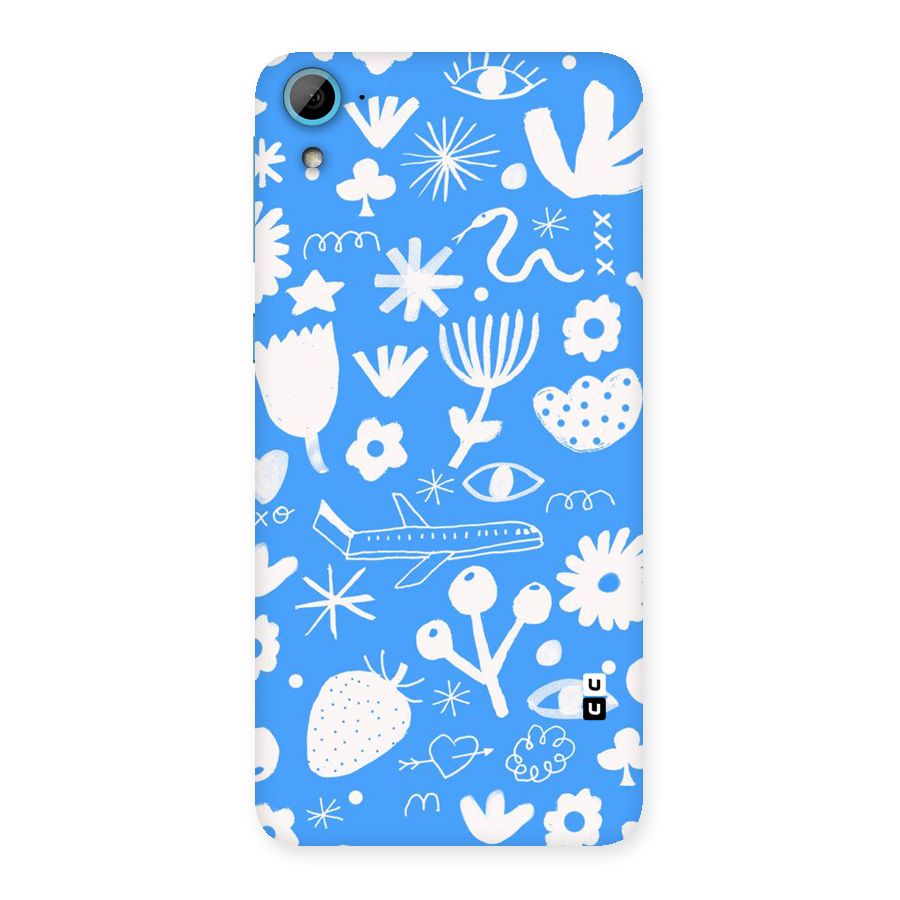 Space Blue Pattern Back Case for HTC Desire 826