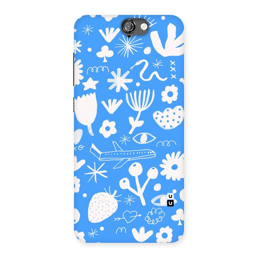 Space Blue Pattern Back Case for HTC One A9