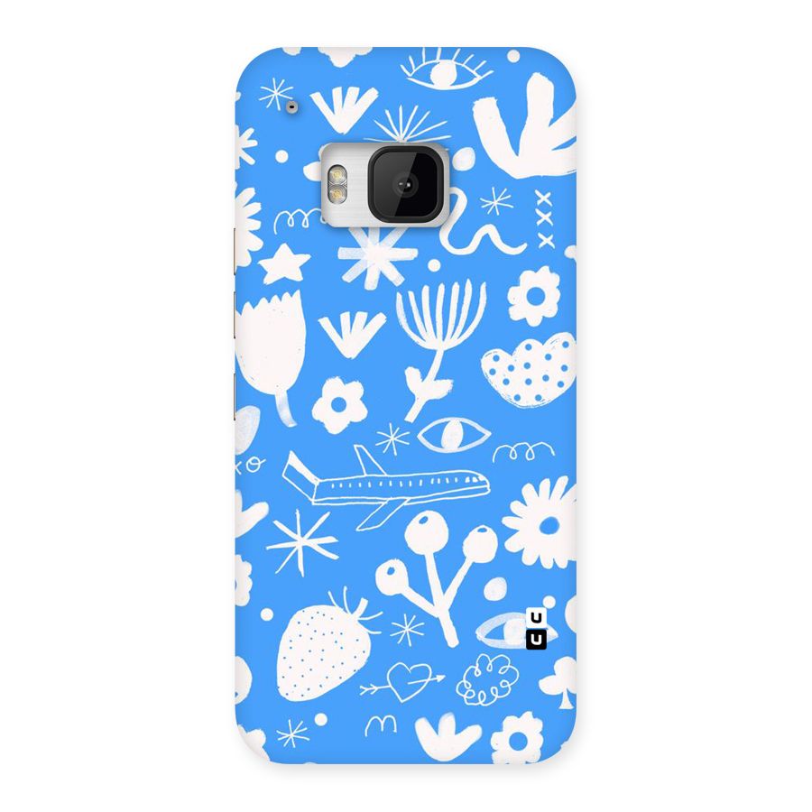 Space Blue Pattern Back Case for HTC One M9