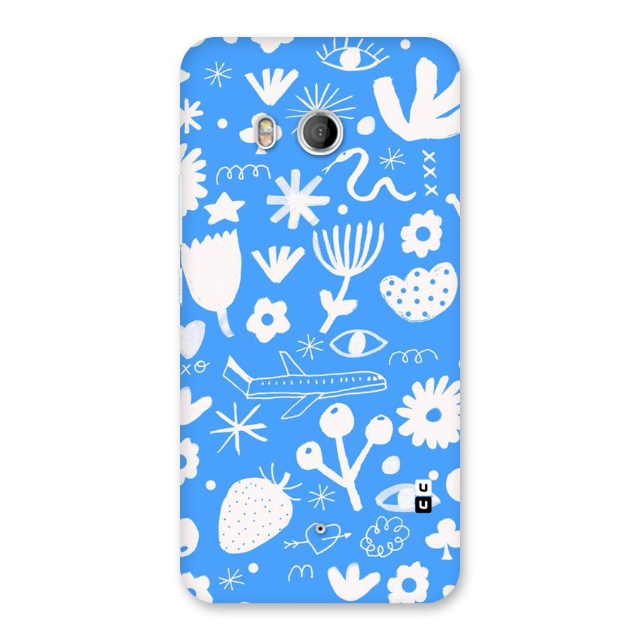 Space Blue Pattern Back Case for HTC U11