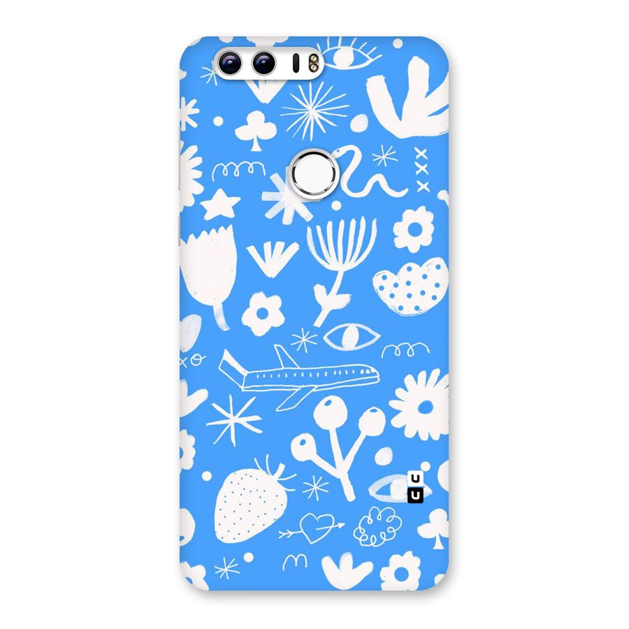 Space Blue Pattern Back Case for Honor 8