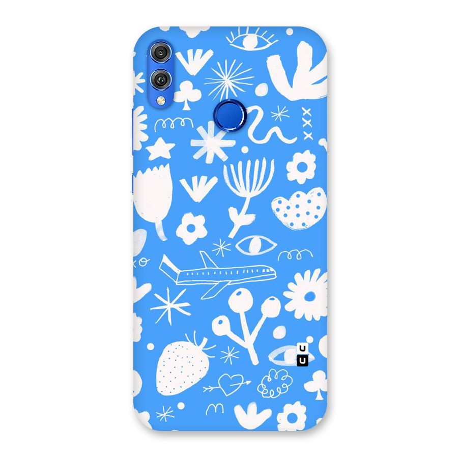 Space Blue Pattern Back Case for Honor 8X