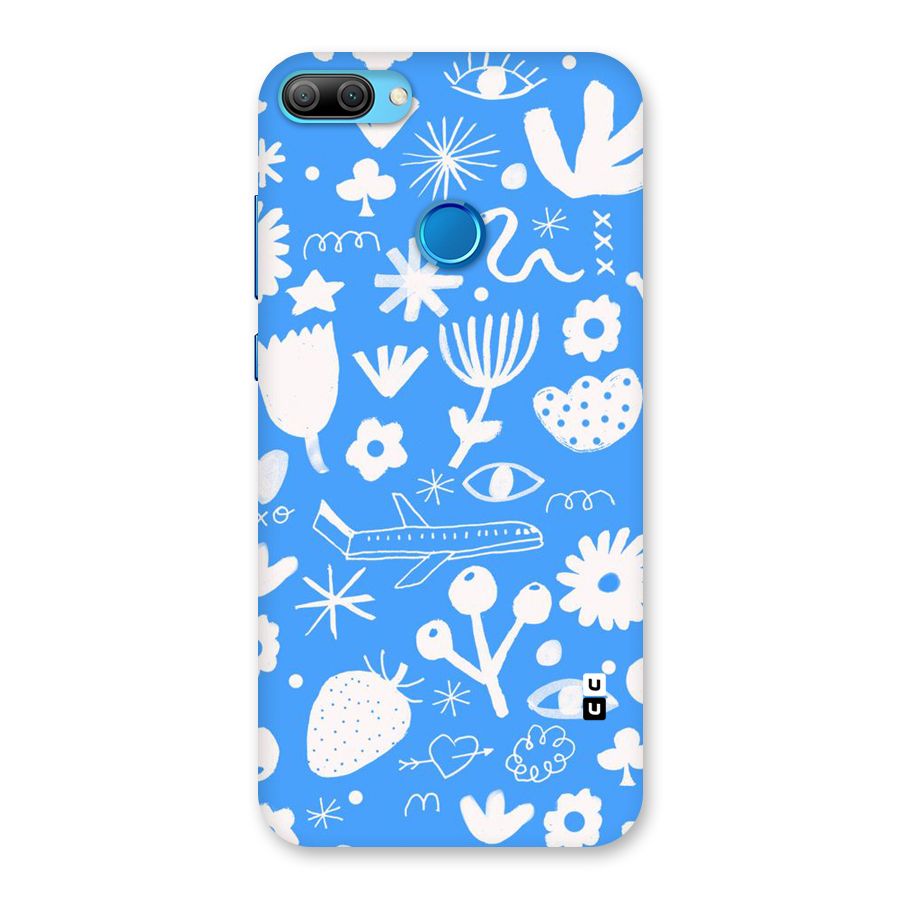 Space Blue Pattern Back Case for Honor 9N