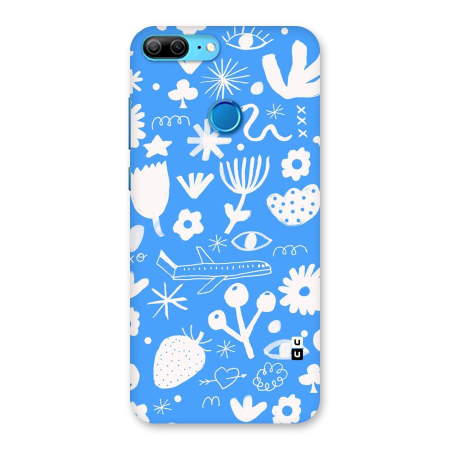 Space Blue Pattern Back Case for Honor 9 Lite