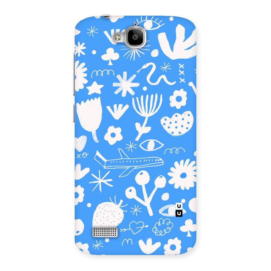 Space Blue Pattern Back Case for Honor Holly