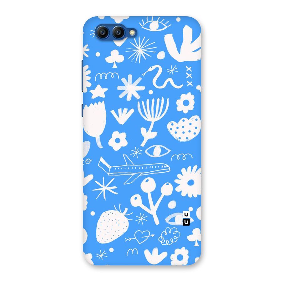 Space Blue Pattern Back Case for Honor View 10