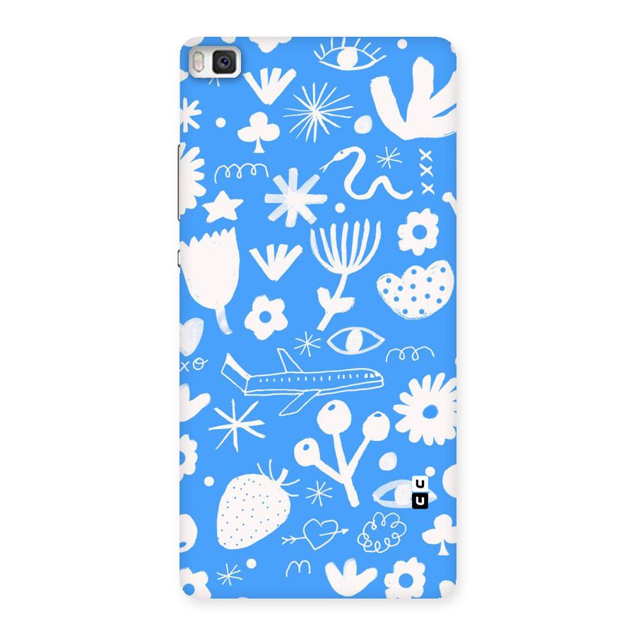 Space Blue Pattern Back Case for Huawei P8