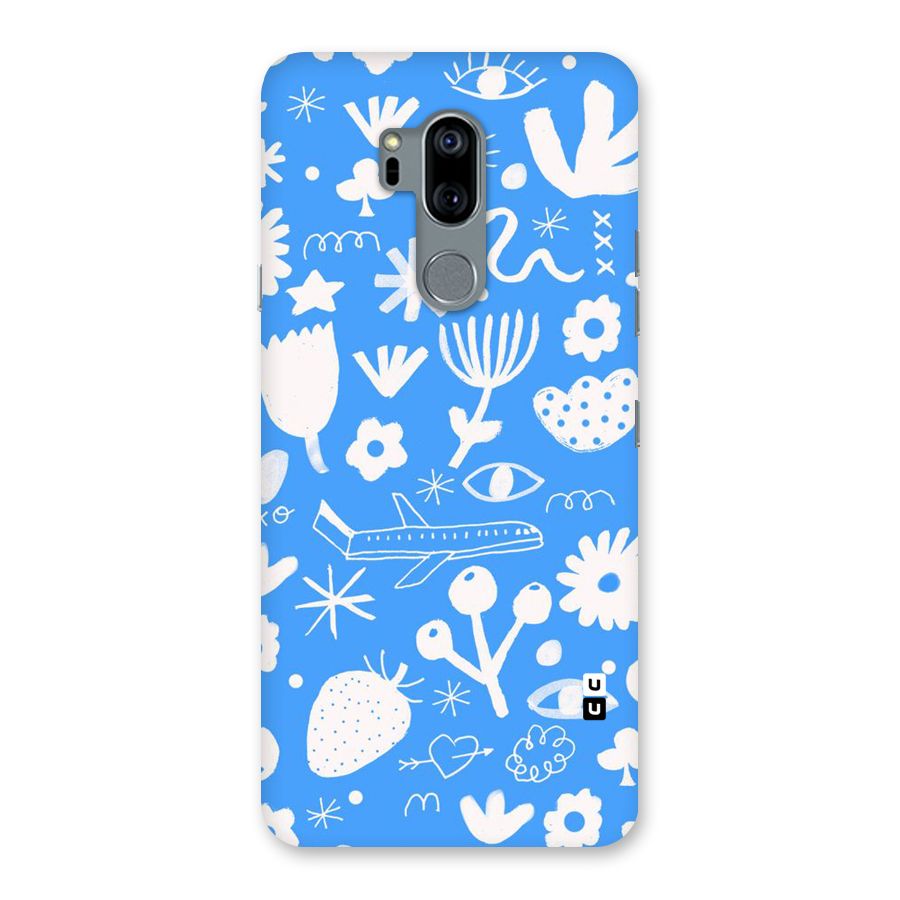 Space Blue Pattern Back Case for LG G7