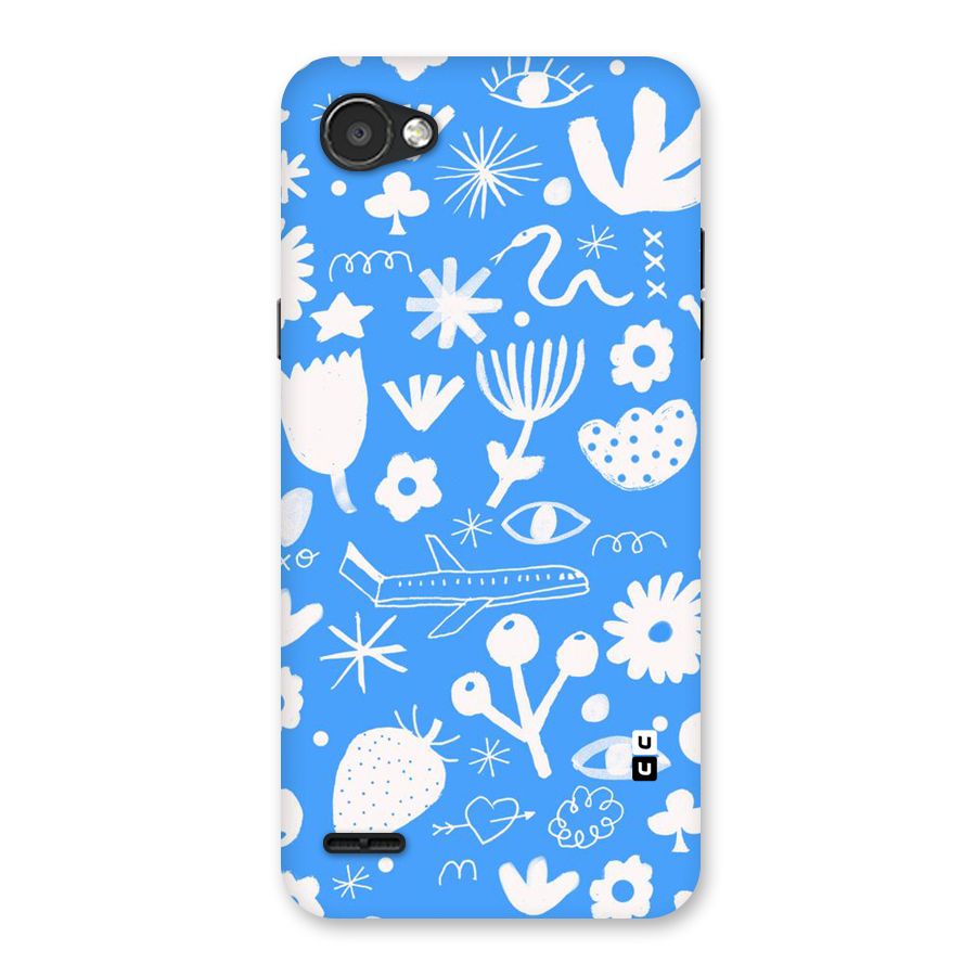 Space Blue Pattern Back Case for LG Q6