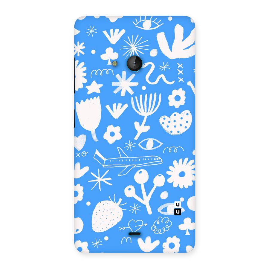 Space Blue Pattern Back Case for Lumia 540