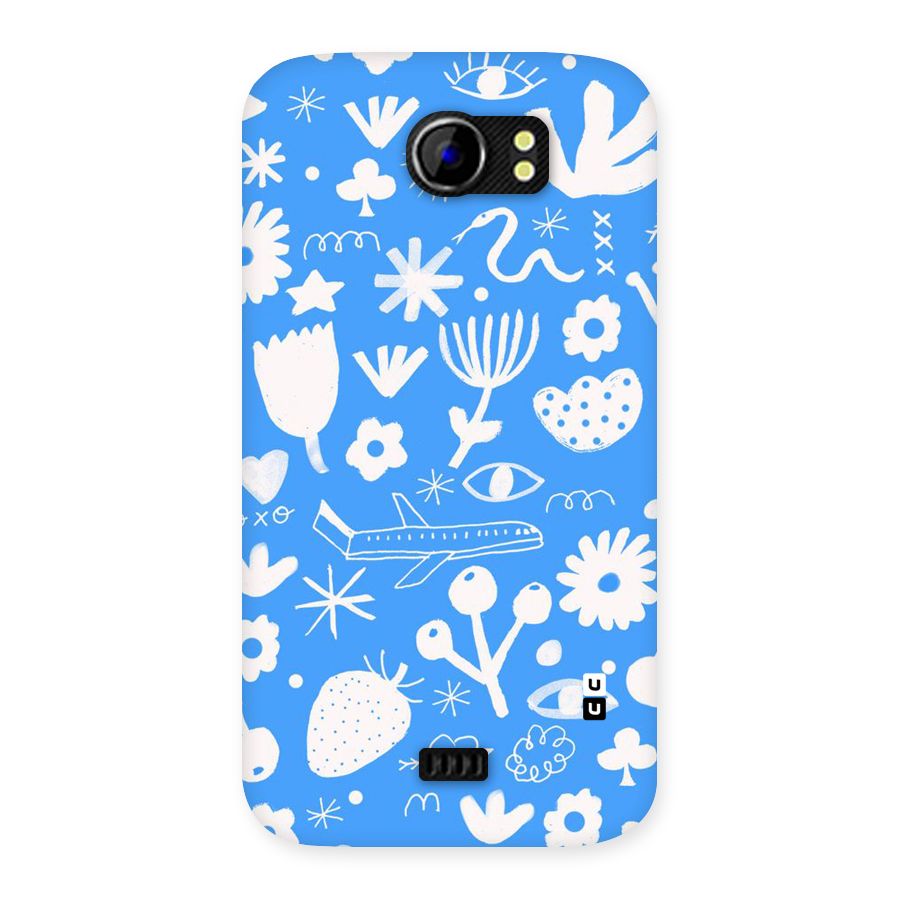Space Blue Pattern Back Case for Micromax Canvas 2 A110