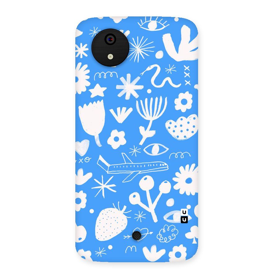Space Blue Pattern Back Case for Micromax Canvas A1
