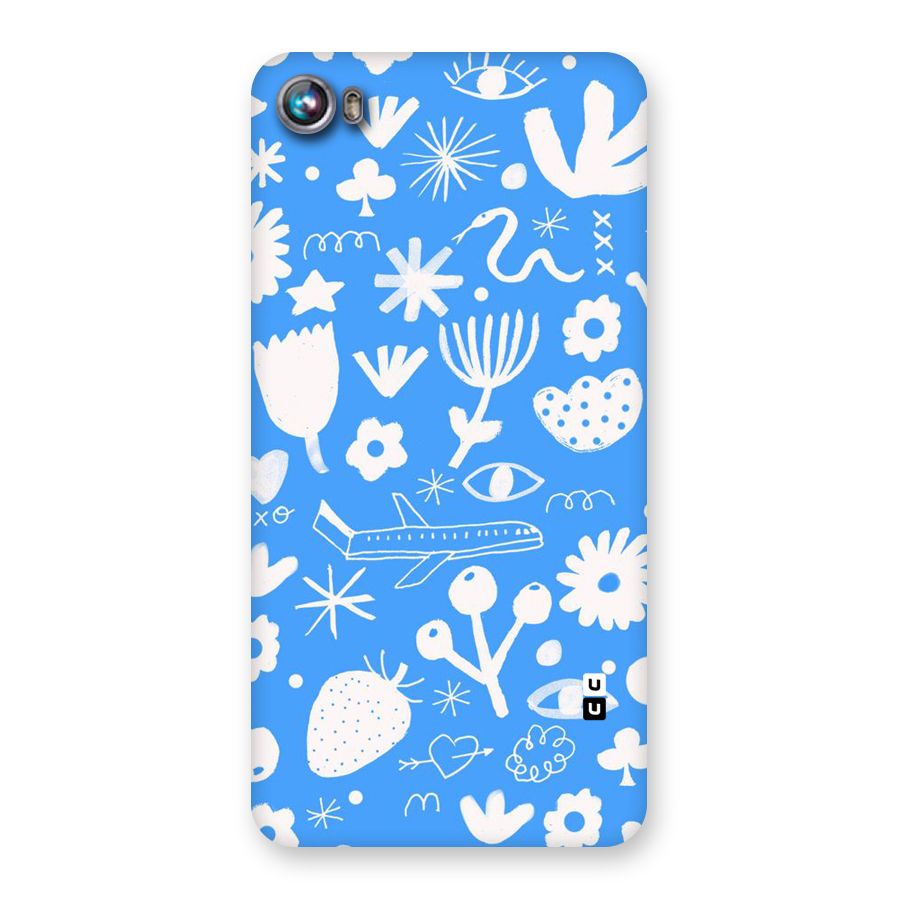 Space Blue Pattern Back Case for Micromax Canvas Fire 4 A107