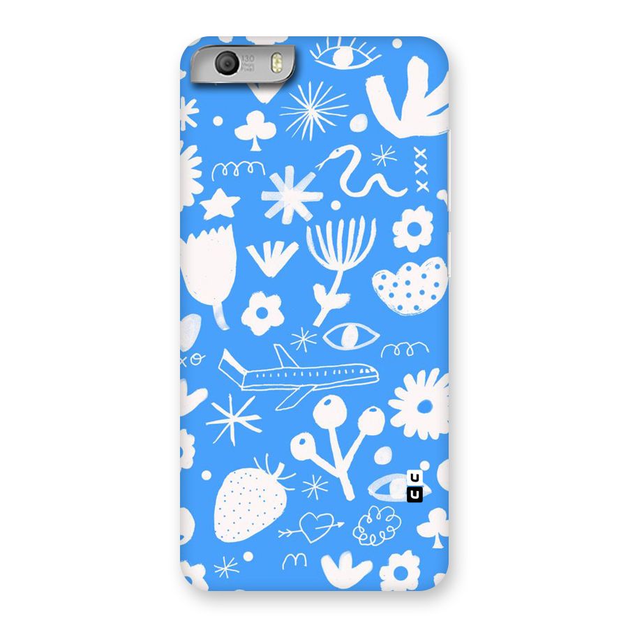 Space Blue Pattern Back Case for Micromax Canvas Knight 2