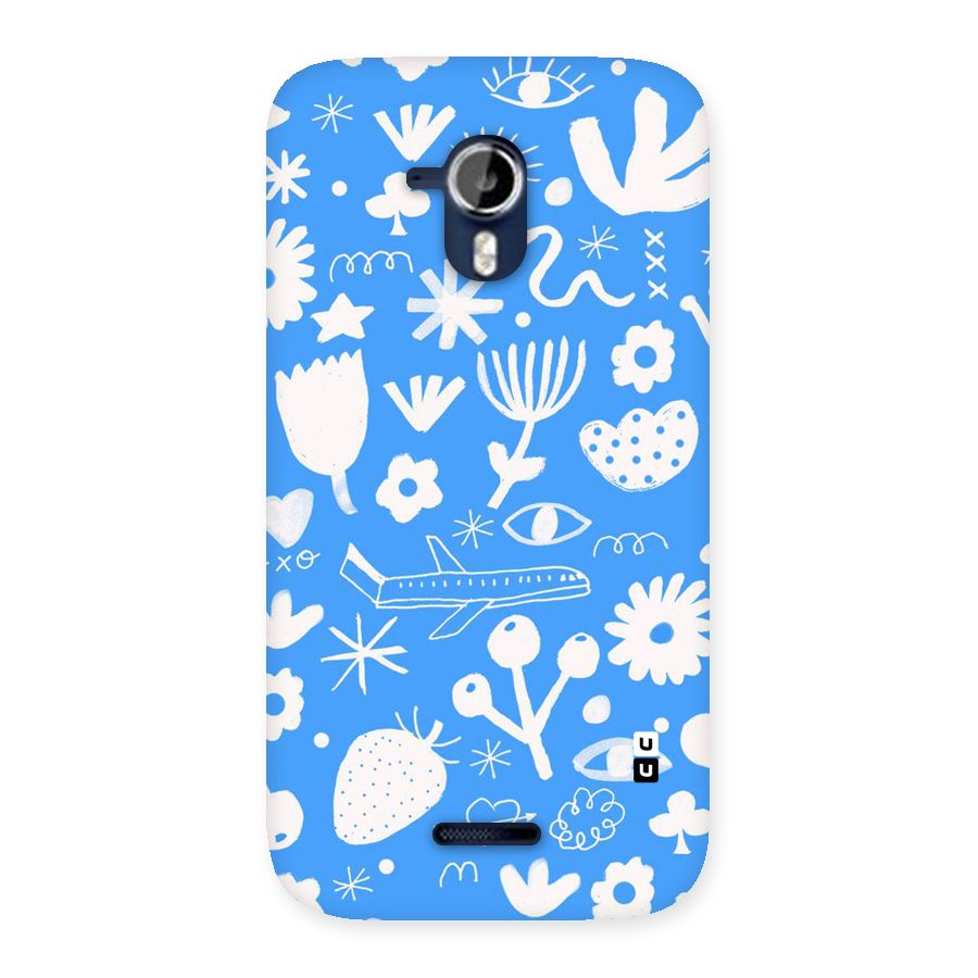 Space Blue Pattern Back Case for Micromax Canvas Magnus A117