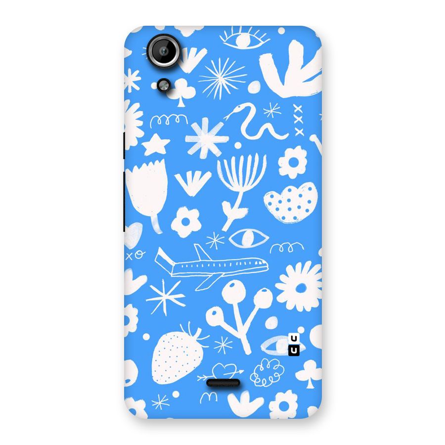 Space Blue Pattern Back Case for Micromax Canvas Selfie Lens Q345