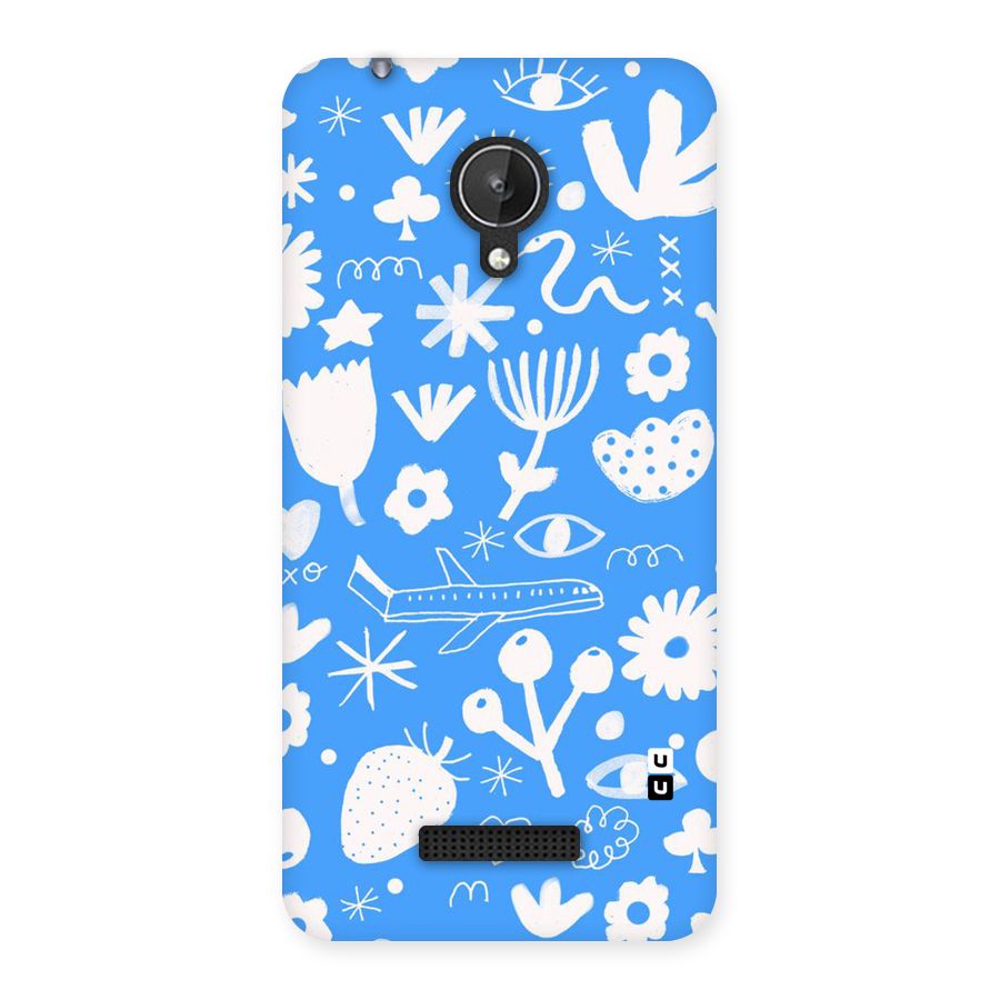 Space Blue Pattern Back Case for Micromax Canvas Spark Q380