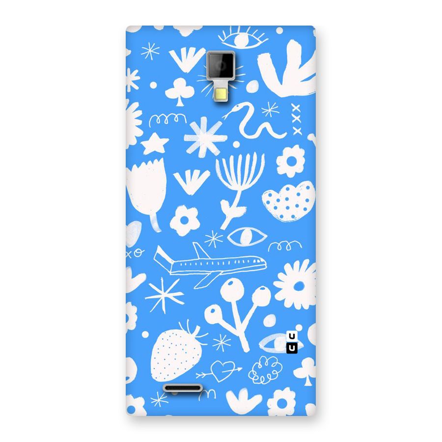 Space Blue Pattern Back Case for Micromax Canvas Xpress A99