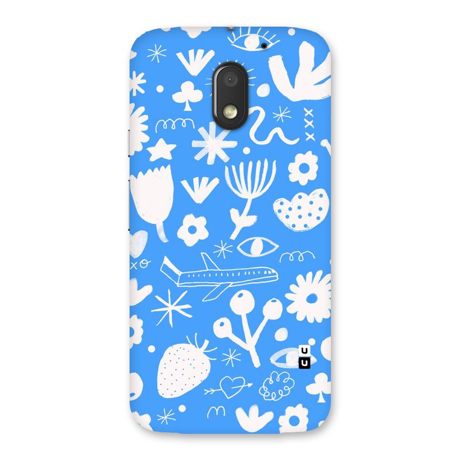 Space Blue Pattern Back Case for Moto E3 Power