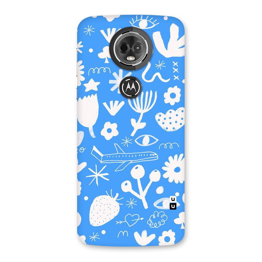 Space Blue Pattern Back Case for Moto E5 Plus