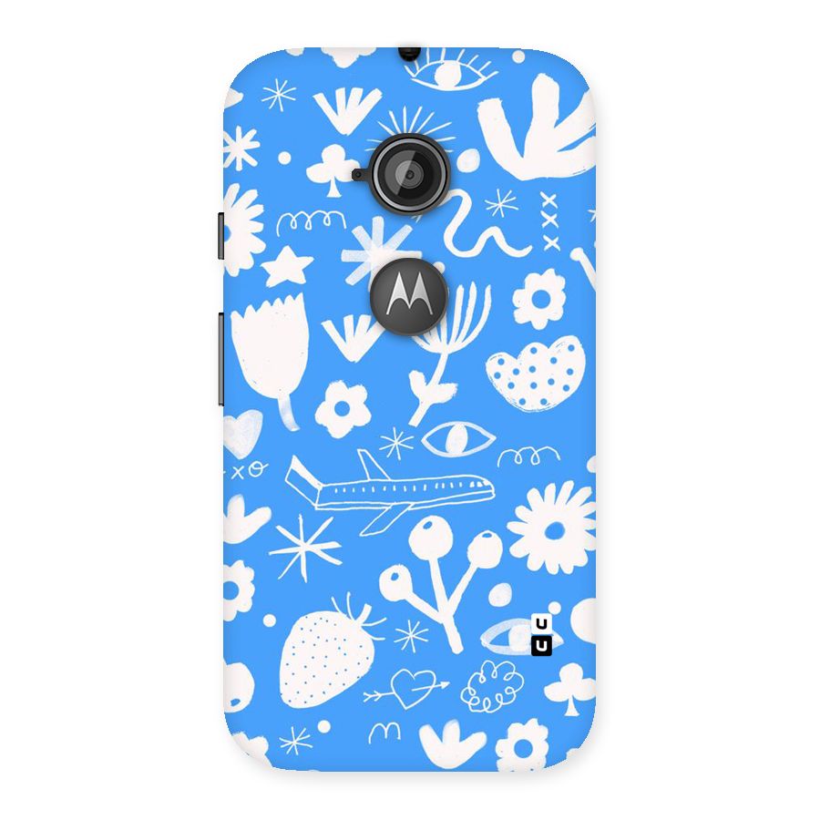Space Blue Pattern Back Case for Moto E 2nd Gen