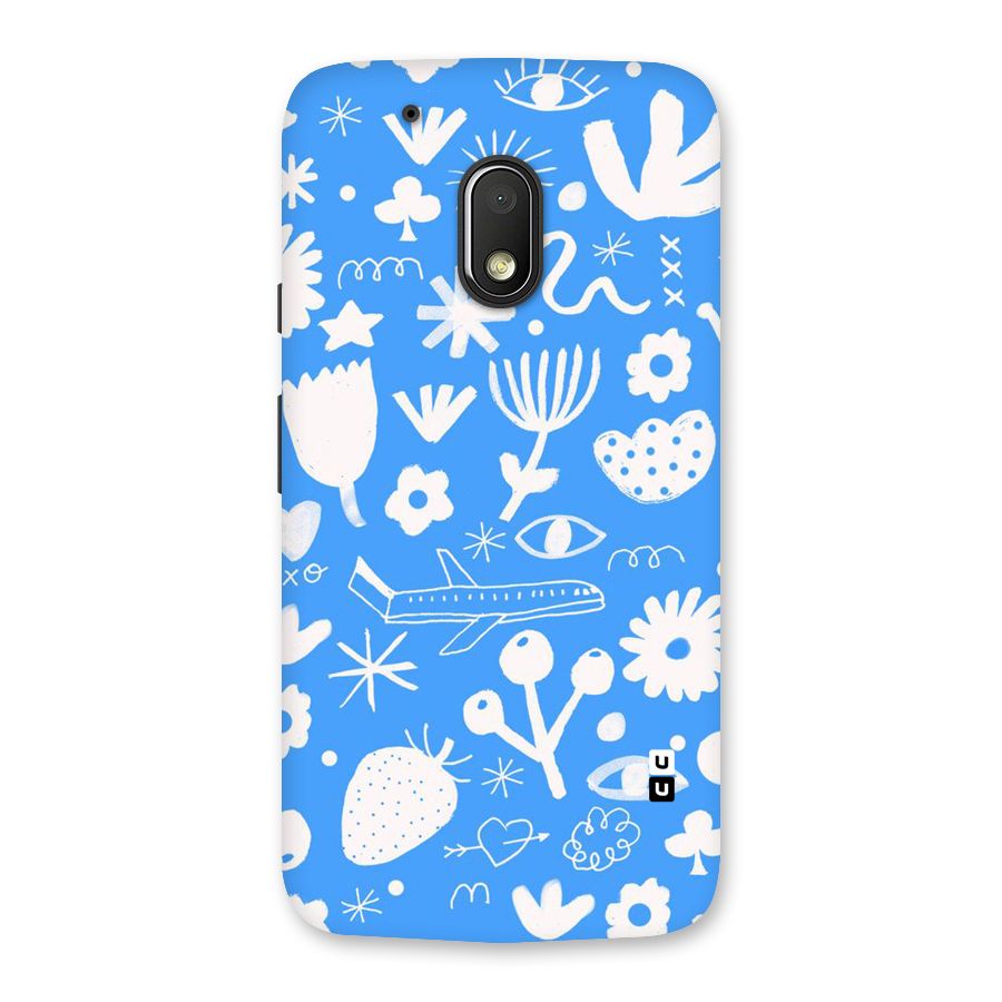 Space Blue Pattern Back Case for Moto G4 Play