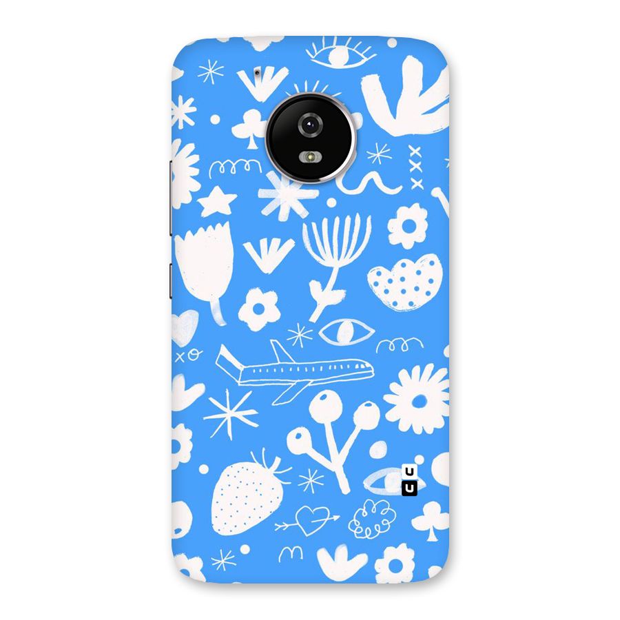 Space Blue Pattern Back Case for Moto G5
