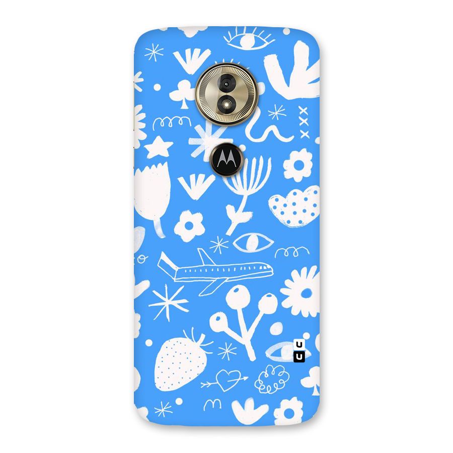 Space Blue Pattern Back Case for Moto G6 Play