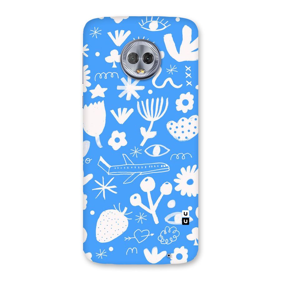 Space Blue Pattern Back Case for Moto G6 Plus