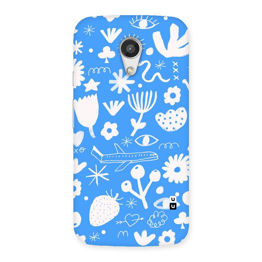 Space Blue Pattern Back Case for Moto G 2nd Gen