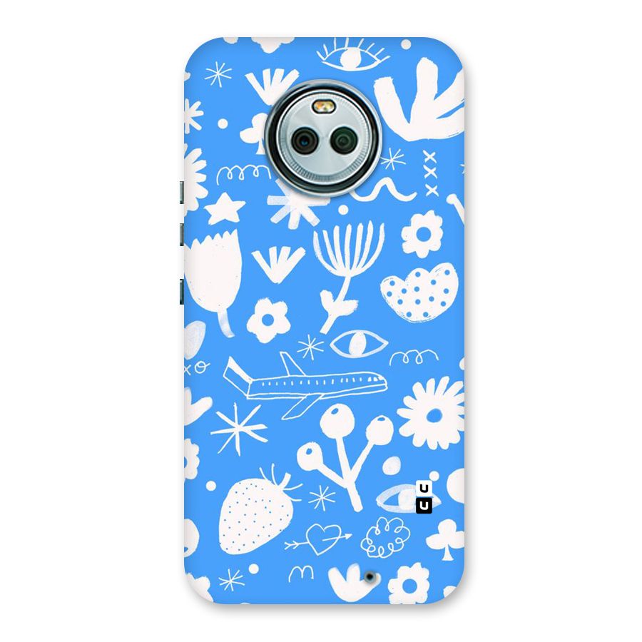 Space Blue Pattern Back Case for Moto X4