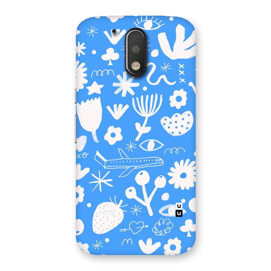 Space Blue Pattern Back Case for Motorola Moto G4 Plus