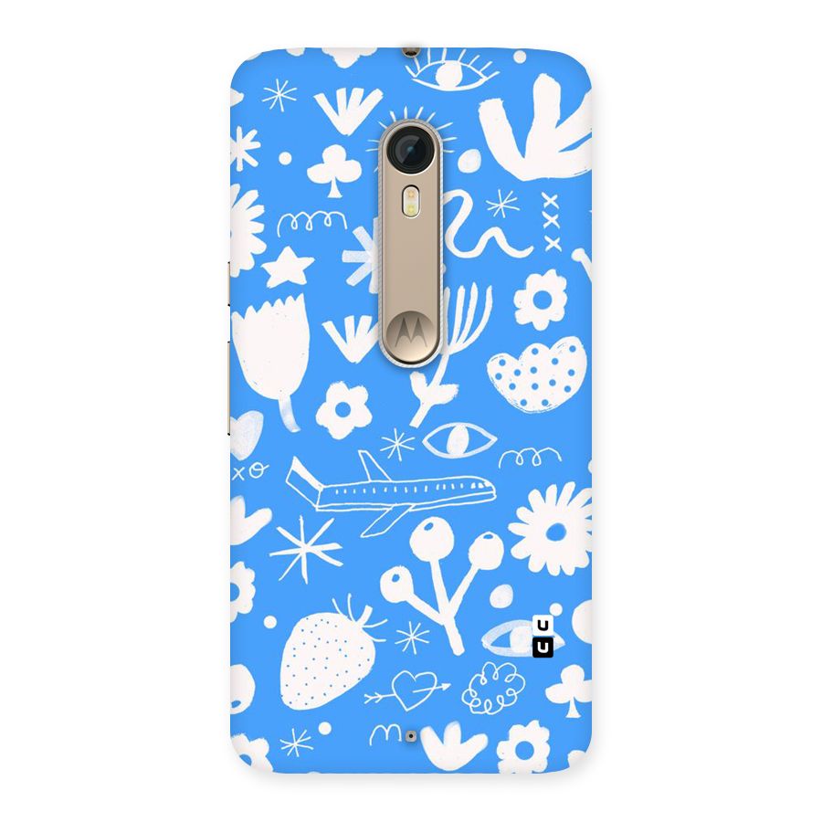 Space Blue Pattern Back Case for Motorola Moto X Style