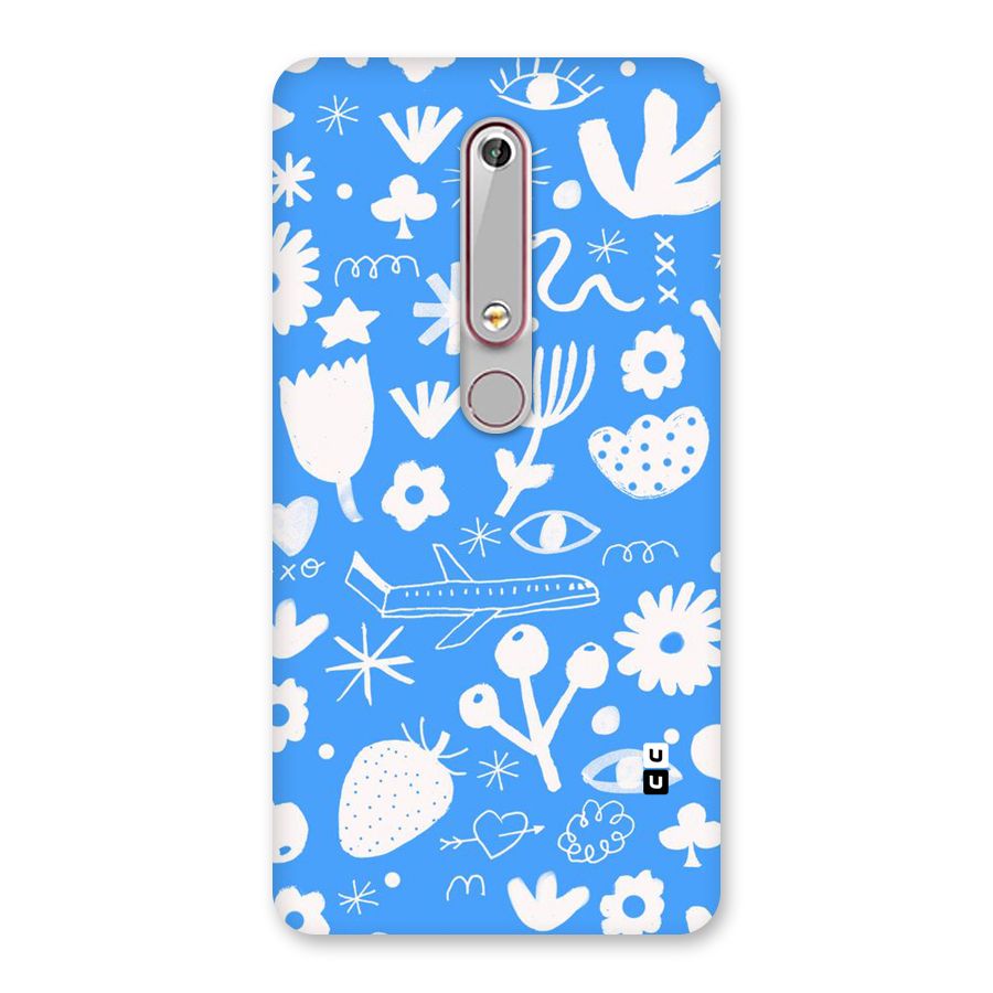 Space Blue Pattern Back Case for Nokia 6.1