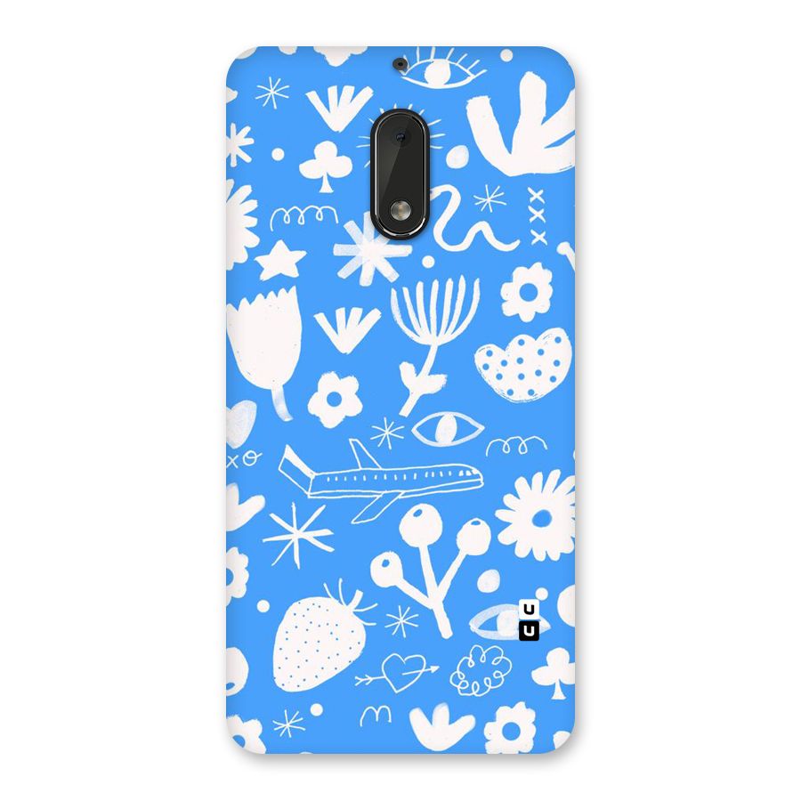 Space Blue Pattern Back Case for Nokia 6