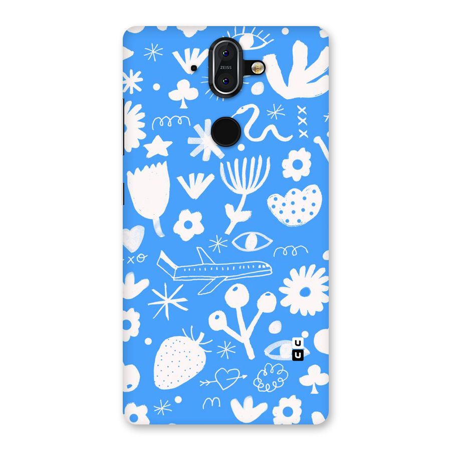 Space Blue Pattern Back Case for Nokia 8 Sirocco