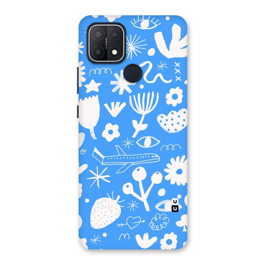Space Blue Pattern Back Case for Oppo A15s