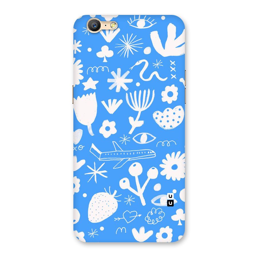 Space Blue Pattern Back Case for Oppo A39